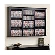 Triple Floating Wall CD DVD Media Storage - Black (Black) (34" x 48" x 8.25") Newest