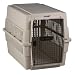 Large Travel-Aire Plastic Dog Kennel in Almond