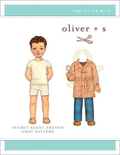 Secret Agent Trench Coat Sewing Pattern (Sizes 5-12) by Oliver and S