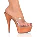 5 3/4 Inch Stiletto Heel Sexy Shoes Faux Wood Grain Platform Slide