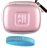 Pink Secure digital media memory card case holds up to 12 SD cards + Wisdom*Courage Wristband 41VMjwNnmpL. SL160 Pink Secure digital media memory card case holds up to 12 SD cards + Wisdom*Courage Wristband