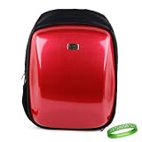 Reinforced Red Hard Carbon Fiber Laptop Computer Backpack for School and Daily Life ( College , Motorcycle , Business ) for Acer AS5253-BZ602 15.6-Inch Laptop + Live * Laugh * Love Vangoddy Wrist band!!!