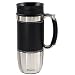 Trudeau Board Room 16-Ounce Travel Mug, Black