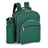 Capri Picnic backpack with wine duffel for 2 by Picnic TimeColors:
Hunter Green 121