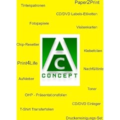 AC - 16 Patronen ( 2x Glossy Optimizer, Photo Schwarz, cy, ma, ye, rot, blau, matt schwarz ) f�r diesen Epson-Drucker:R800 ; R1800