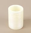 Pack of 6 Pearl White Battery Operated Flameless LED Wax Pillar Candles 4"
