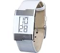Kenneth Cole New York Women's Digital White Leather Strap Watch #KC2500