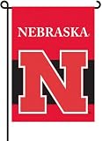 Nebraska Cornhuskers 2-Sided Garden Flag Set W/ #11213 Garden Pole - NCAA