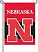 Nebraska Cornhuskers 2-Sided Garden Flag Set W/ #11213 Garden Pole - NCAA