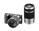 Sony NEX5N YB 16.1 MP Compact System Camera Double Lens Kit - Black (SEL 18-55mm and SEL 55-210mm Lens)