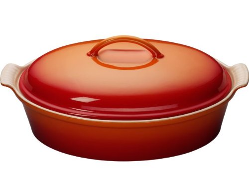 Le Creuset Stoneware 4-Quart Casserole Flame
