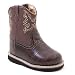 Roper Girls Boys Brown Faux Crocodile Cowboy Boots Infant Toddler 4-8