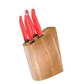 Furi Rachael Ray Gusto-Grip 5-Piece Birch Wood Knife Block Set