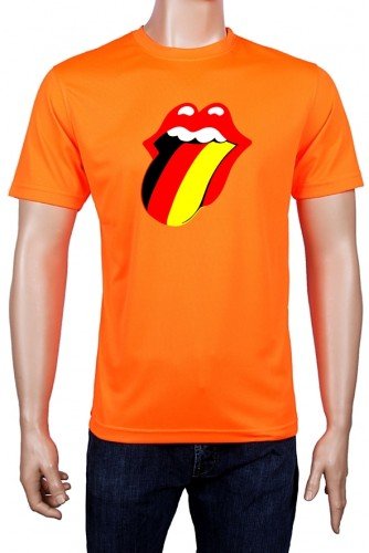 NEON EM 2016 Deutschland Z-Logo Lauf T-Shirt, NEON EM 2016orange Gr.XXL