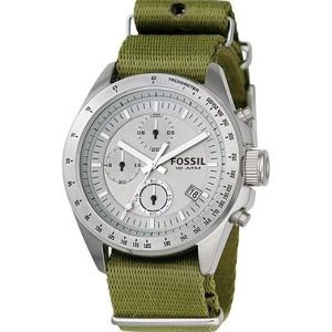 Fossil #CH2597 Men's Green Decker Chronograph Watch