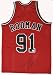 Dennis Rodman Signed Authentic Bulls Red Jersey