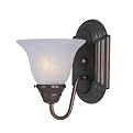 Casual 1-Light Wall Sconce - White Finish
