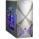 Xion II Silver ATX Mid-Tower Case with Clear Side Front USB and Audio Ports and 450-Watt Power Supply