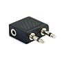 Flugzeugsitz Kopfh�rer Adapter - 3,5mm Stereo Klinke doppel Mono Klinkenkupplung