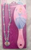 Disney Princess Cinderella Hairbrush & Necklace Set