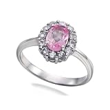 1 ct ピンクトパーズ スターリング シルバー リング