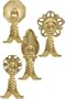 Leaf Drop Pull - Brass