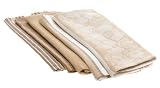 DII Fruit Jacquard Kitchen Towel, Sand Set of 5