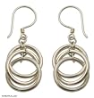 Earrings, 'Ring Ring' 0.7" W 1.6" L Earrings, 'Ring Ring' 0.7" W 1.6" L