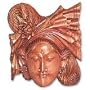 Mahogany wood mask, 'Satyawati, the Loyal Wife'
