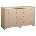 Natural Maple Double Dresser