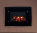 New Electric Glass Wall Mount Fireplace With Heater & Remote Control