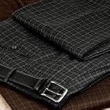 Mini Plaid Wool Trousers