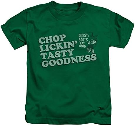 PUSS N BOOTS/CHOP LICKIN TASTY GOODNESS - S/S Juvenile 18/1 - KELLY GREEN - MD (5/6)