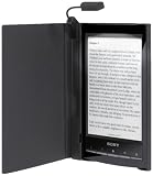 Schwarzer Einband mit integrierter Leuchte für Reader Wi-Fi PRS-T1 von Sony: Dieser elegante Einband schützt den Reader PRSA-CL10B vor Schmutz und ... Reader beim Lesen besser in der Hand liegt