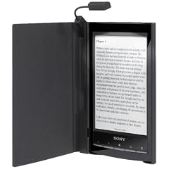 Schwarzer Einband mit integrierter Leuchte f�r Reader Wi-Fi PRS-T1 von Sony: Dieser elegante Einband sch�tzt den Reader PRSA-CL10B vor Schmutz und ... ... Reader beim Lesen besser in der Hand liegt