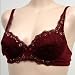  : Jasmin 2 pack $56 RED Floral Lace Bra #2613