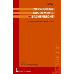 20 Probleme aus dem BGB. Das Eigent�mer-Besitzer-Verh�ltnis. Klausurprobleme