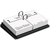 AT-A-GLANCE Products - AT-A-GLANCE - Compact Desk Calendar Base for 3 x 3-3/4 Refill, Black - Sold As 1 Each - Two rings lock in a looseleaf calendar refill.