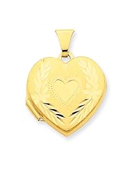 14k Gold I Love You Heart Locket
