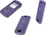 Silicon Skin Protective for Motorola Slvr L7 L6 + Rapid Car Charger with Ic Chip for Motorola L7 L6 + Travel Charger for Motorola L7 L6 (Purple)
