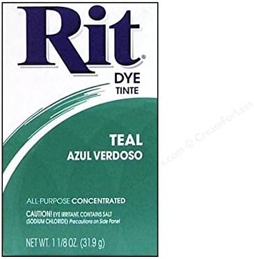 Rit Powder Dye Teal 1.125 Ounces ... (2 Pack)