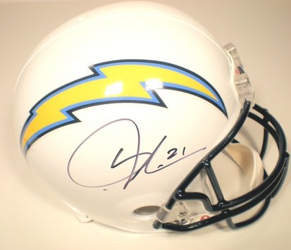Ladainian Tomlinson Autographed San Diego Chargers Full Size Riddell Helmet