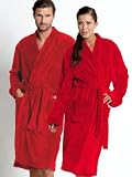 Produkt-Bild: TAUBERT Take It Easy Unisex Long Kimono L&auml;nge 120cm, 6650 red, L