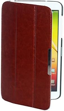 Tsmine LG Gpad 8.3 V500/V510 Case - Ultra-Thin Premium Tri-fold Glossy PU Leather Case Magnetic Cover Stand for LG G Pad 8.3 V500/V510 Version(NOT Fit for LG Gpad 8.3 LTE 4G Version VK810), Brown
