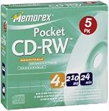 MEMOREX 32023432 80-MINUTE CD-RW (5 PK JEWEL)