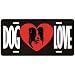 New  Love Border Collie  License Plate Dog