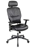 Leather Managers Chair with 2-Way Adjustable Headrest