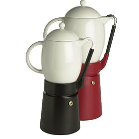 La Cafetiere Large Red 9 12 Cup Caf� Porcellana