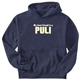 SWEATSHIRT NAVY BLUE MY BEST FRIEND IS PULI Small