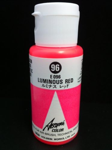 Aeroflash Color (Luminous Red E-096) 1 Bottle of 35ml From Holbein Japan